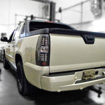 Spec-D 07-12 Chevy Avalanche LED Tail Lights Matte Black/Clear
