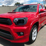 Spec-D 12-15 Tacoma Projector Headlights LED Bar Black Smoked