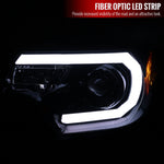 Spec-D 12-15 Tacoma Projector Headlights LED Bar Black Smoked