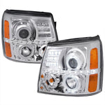 Spec-D 02-06 Cadillac Escalade Halo Projector Headlights Chrome