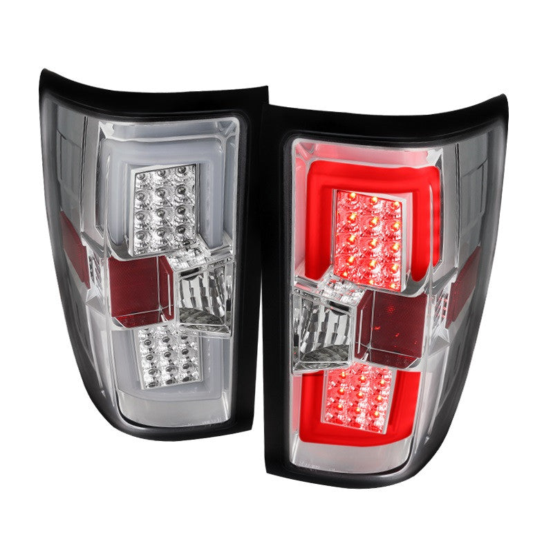 Spec-D 14-19 Chevrolet Silverado LED Tail Lights Chrome