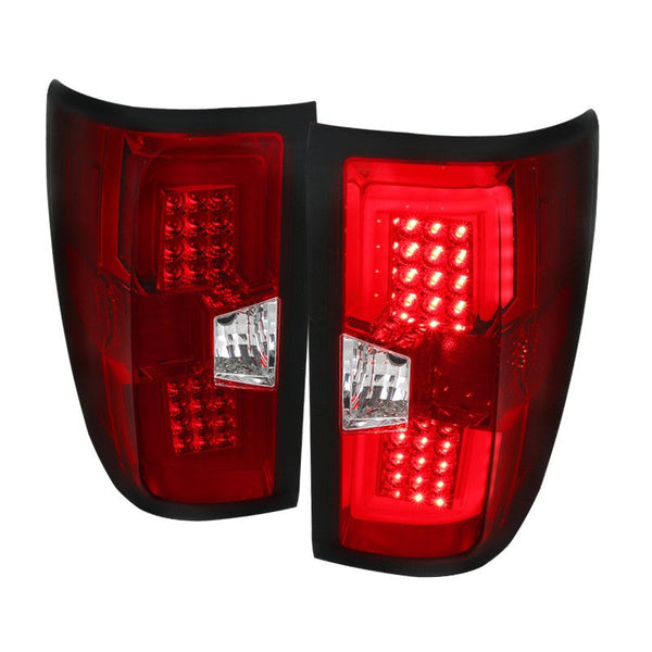 Spec-D 14-19 Chevrolet Silverado 2500HD 350HD LED Tail Lights Red