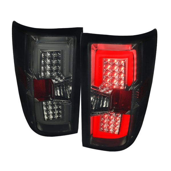 Spec-D 14-15 Chevrolet Silverado LED Tail Lights Smoked