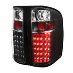 Spec-D 07-13 Chevy Silverado LED Tail Lights Matte Black/Smoked V2