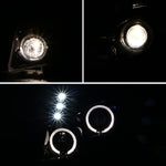 Spec-D 07-13 Avalanche/Tahoe Halo Projector Headlights Black/Clear
