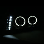 Spec-D 04-12 Chevy Colorado Dual Halo Headlights Black
