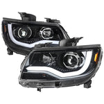 Spec-D 15-22 Chevy Colorado Headlights LED Bar Projector Jet Black