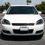 Spec-D 06-16 Impala/Monte Carlo Headlights LED Bar Black/Clear