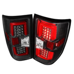 Spec-D 14-17 Chevy Silverado LED Tail Lights Black Housing Clear Lens