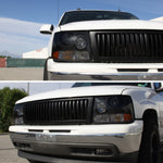 Spec-D 99-02 Chevy Silverado Projector Headlights Smoked Black