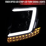 Spec-D 15-20 Chevy Tahoe Projector Headlights LED Bar Bk Smoked