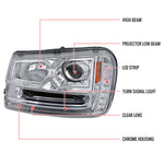 Spec-D 02-09 Chevy Trailblazer Projector Headlights Chrome
