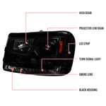 Spec-D 02-09 Chevy Trailblazer Headlights Black/Smoked