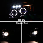 Spec-D 07-12 Dodge Caliber Headlights Halo Projector Smoked