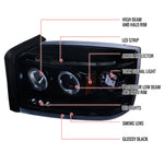 Spec-D 05-07 Dodge Dakota Projector Headlights Black/Smoked