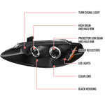 Spec-D 98-04 Dodge Intrepid Halo Projector Headlights Black