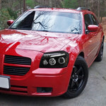 Spec-D 05-07 Dodge Magnum Halo Projector Headlights Black