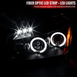 Spec-D 05-07 Dodge Magnum Halo Projector Headlights Black