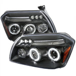Spec-D 05-07 Dodge Magnum Halo Projector Headlights Black