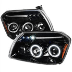 Spec-D 05-07 Dodge Magnum Headlights Dual Halo Projector Jet Black
