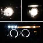 Spec-D 94-01 Dodge Ram 1500 2500 3500 Headlights Dual Halo Jet Black
