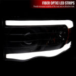 Spec-D 02-05 Ram 1500/2500/3500 LED Tube Headlights Black/Clear