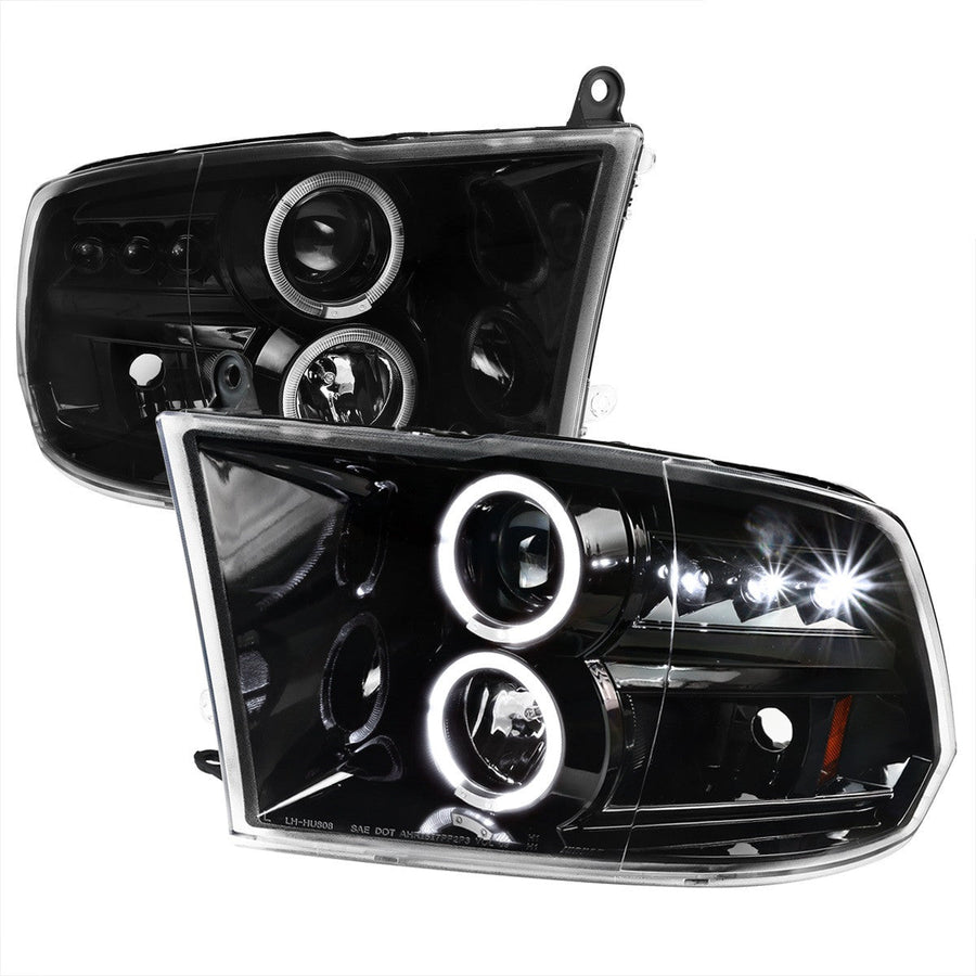 Spec-D 09-18 Dodge Ram 1500 2500 3500 SEQ LED Headlights Black