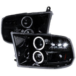 Spec-D 09-18 Dodge Ram 1500 2500 Sequential Headlights Black/Smoked