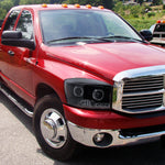 Spec-D 06-08 Dodge Ram Projector Headlights Black Smoked