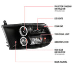Spec-D 09-18 Dodge Ram 1500 2500 3500 Projector Headlights SEQ Chrome