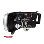 Spec-D 02-05 Dodge Ram Halo LED Projector Headlights Chrome