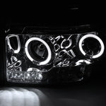Spec-D 06-08 Dodge Ram Halo LED Projector Headlights Chrome