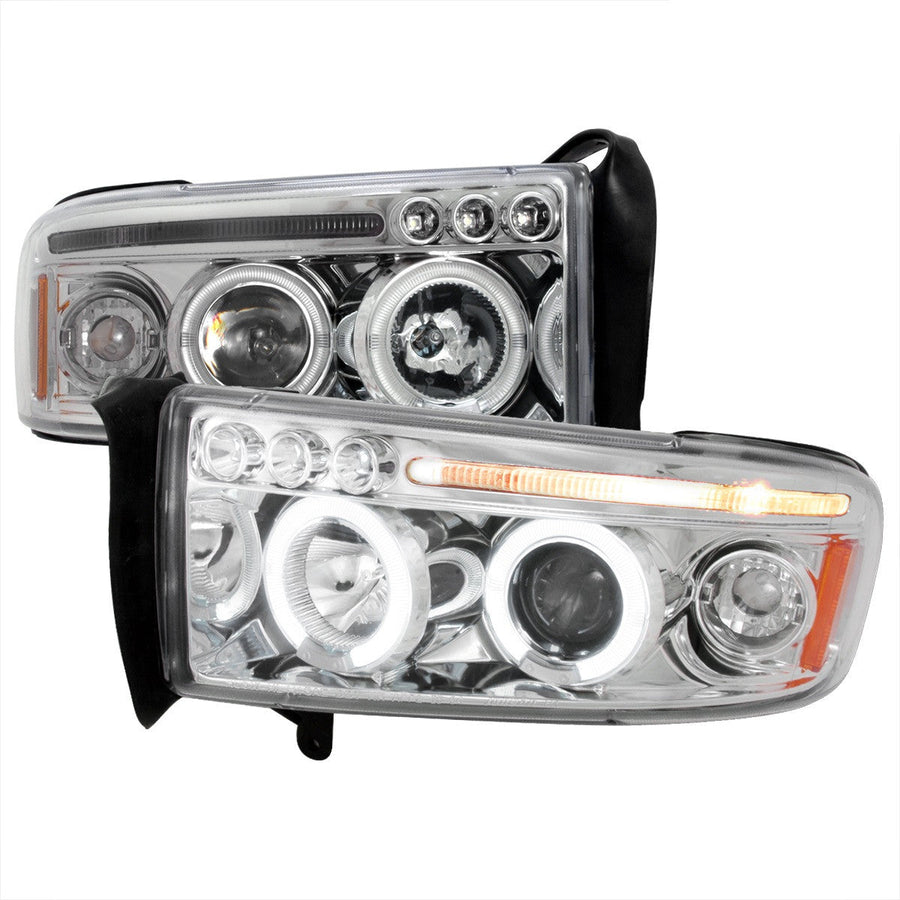 Spec-D 94-02 Dodge Ram Projector Headlights Chrome/Clear