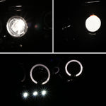 Spec-D 02-05 Dodge Ram Dual Halo Projector Headlights Black