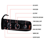 Spec-D 94-01 Dodge Ram 1500 2500 3500 Headlights Dual Halo Smoked