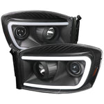 Spec-D 06-08 Dodge Ram Projector Headlights Glossy Black/Smoked