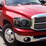 Spec-D 06-08 Dodge Ram Retro Style Projector Headlights Black