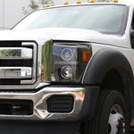 Spec-D 11-16 Ford F-250/F-350/F-450/F-550 Headlights Halo Matte Black