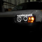 Spec-D 05-07 Ford Escape Headlights Dual Halo Projector Matte Black