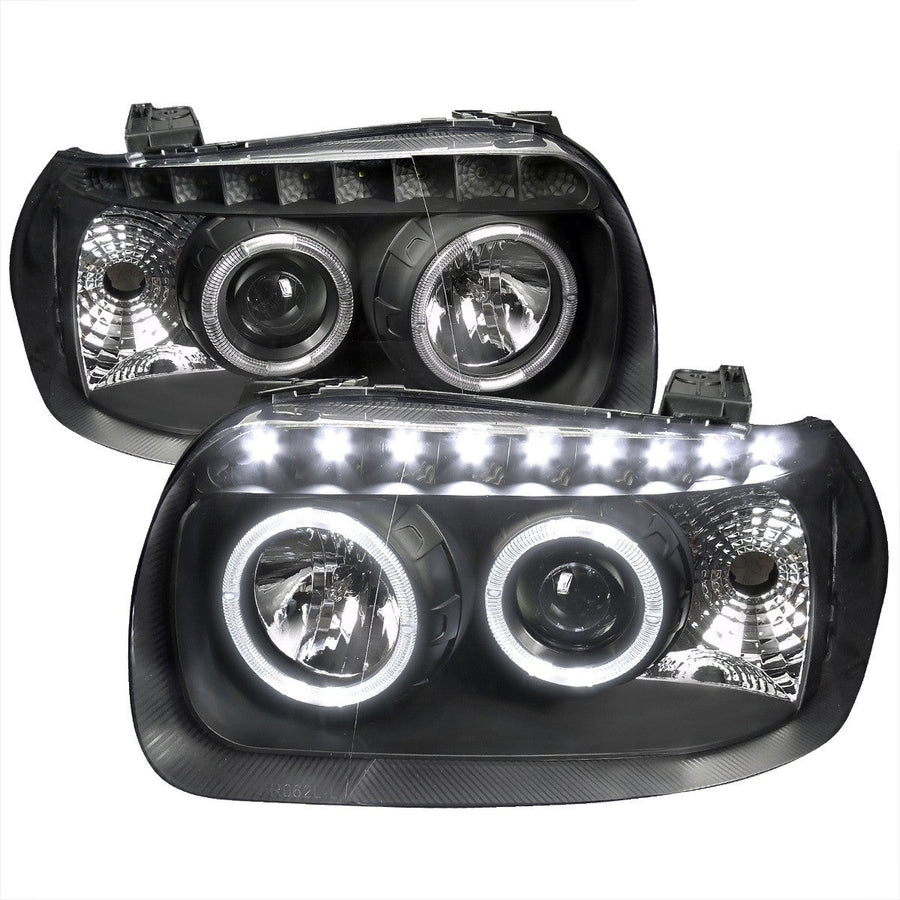 Spec-D 05-07 Ford Escape Headlights Dual Halo Projector Matte Black