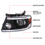 Spec-D 04-08 Ford F150 06-08 Lincoln Mark Headlights Black