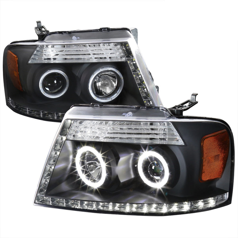 Spec-D 04-08 Ford F150 06-08 Lincoln Mark Projector Headlights Chrome