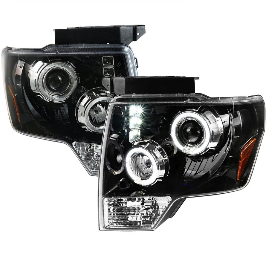 Spec-D 04-08 Ford F150 06-08 Lincoln Mark Projector Headlights Black