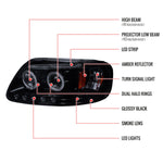 Spec-D 97-04 Ford Expedition F150 Headlights Black/Smoked