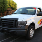 Spec-D 09-14 Ford F150 Proj Headlights LED Bar Black/Smoked