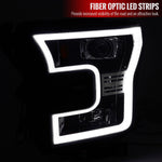 Spec-D 15-17 Ford F150 Projector Headlights LED Bar Black
