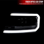 Spec-D 04-08 Ford F150 LED Projector Headlights LED Bar Black