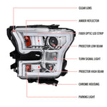 Spec-D 15-17 Ford F150 Projector Headlights Chrome Halogen