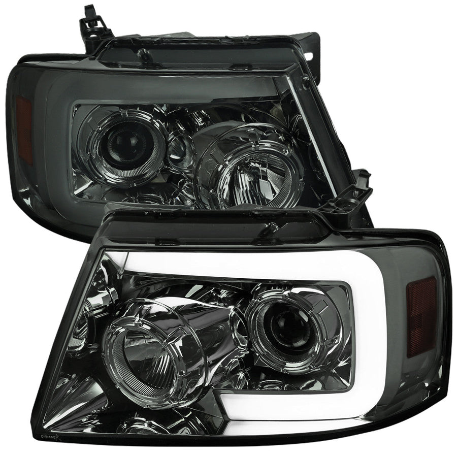 Spec-D 04-08 Ford F-150 Projector Headlights Switchback SEQ Chrome