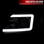 Spec-D 97-04 F-150/Expedition Headlights LED C-Bar Smoked